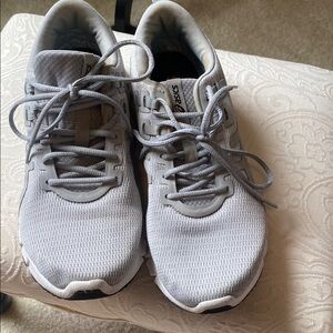 Asics Light Gray Running Shoes